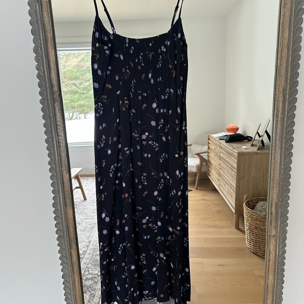 Floral Black Maxi BlackDress